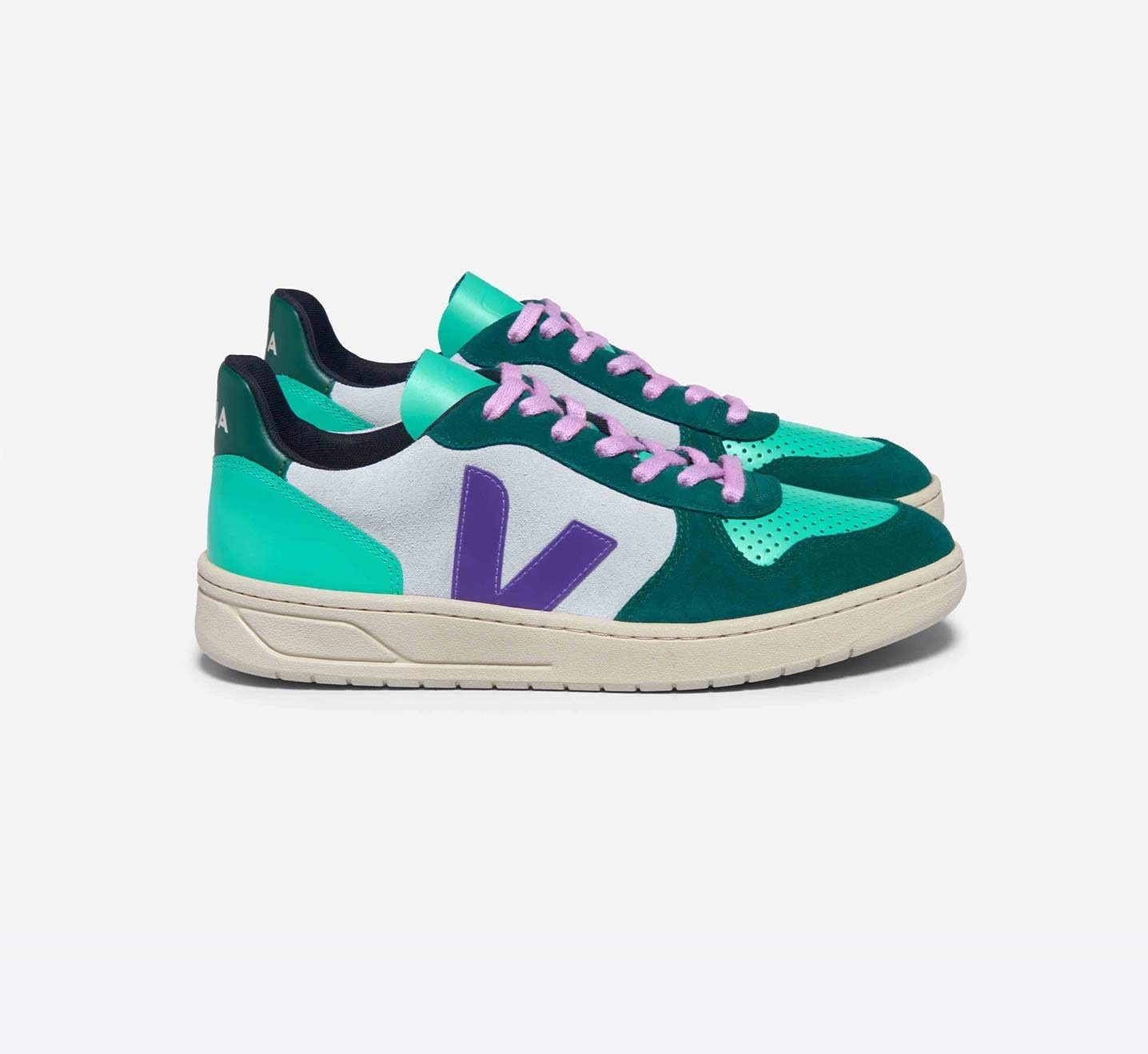 V-10 SUEDE MULTICO SWAN PURPLE PIERRE LATERAL