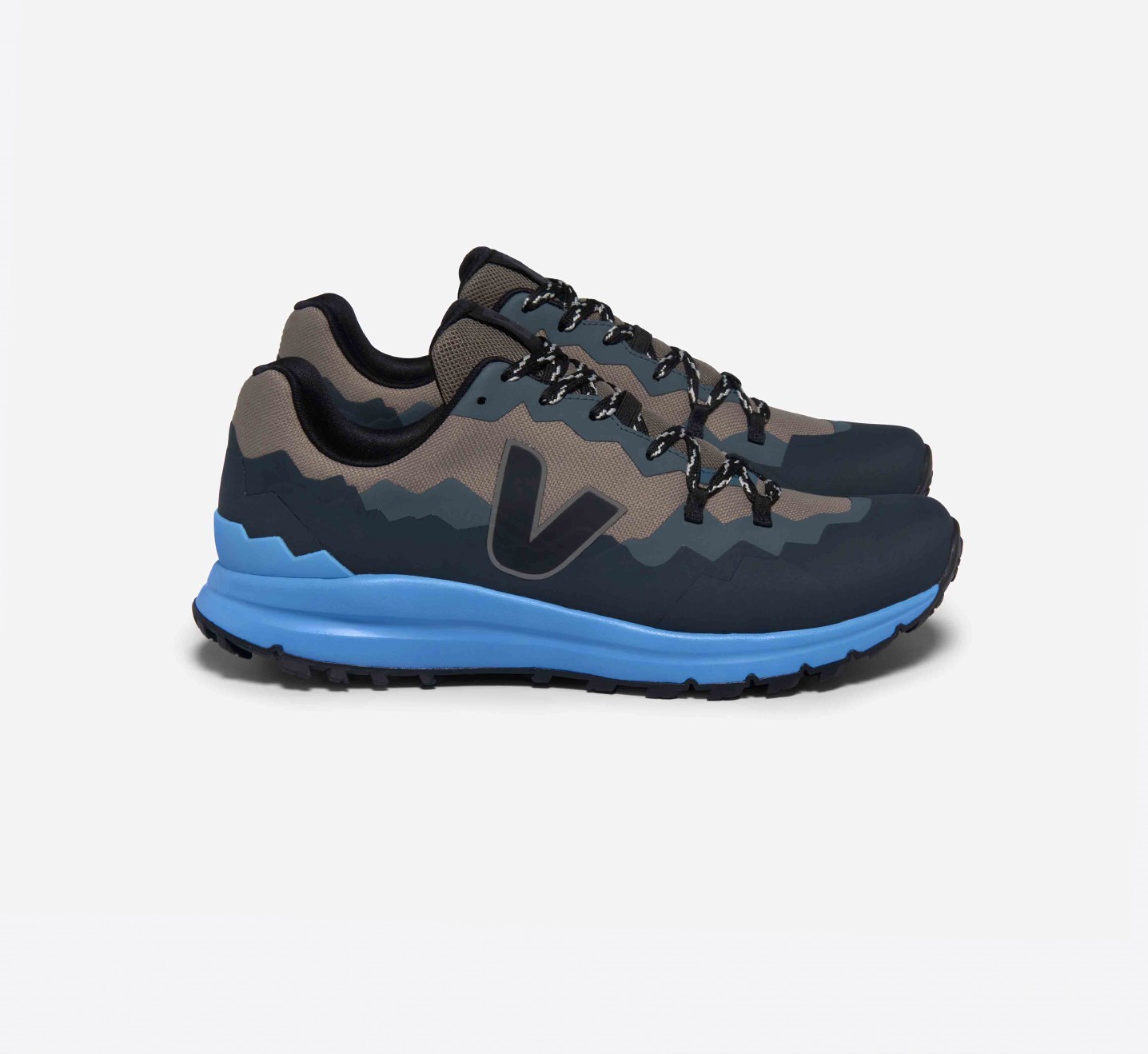 FITZ ROY TREK-SHELL BASALTE BLACK CELESTE LATERAL