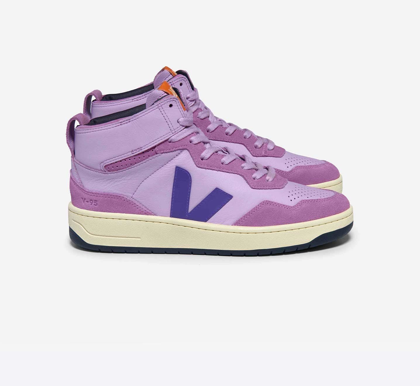 Tênis Feminino V-95 Couro Orchid Purple VEJA - VERT