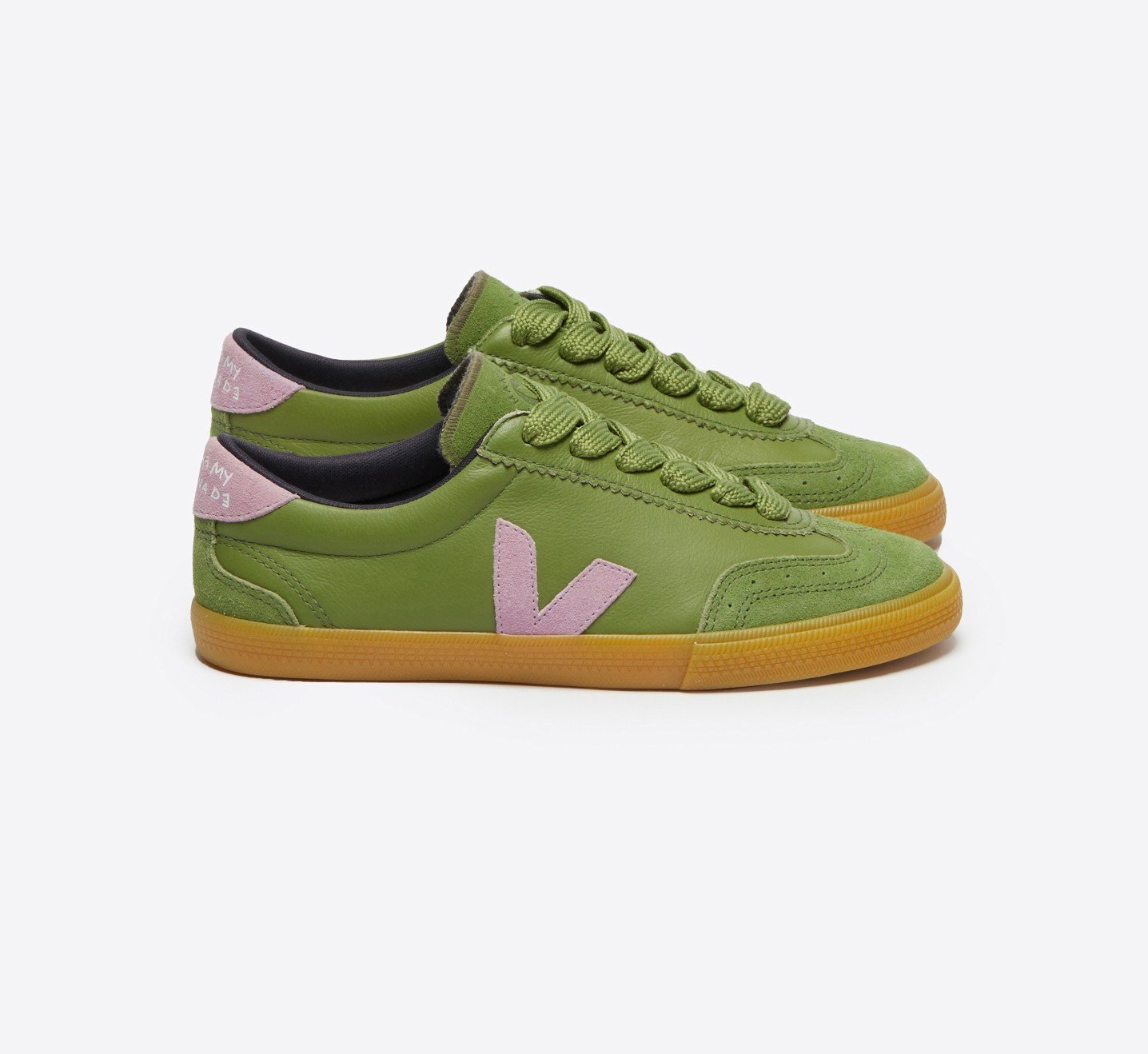 Tênis Feminino Volley Couro Veja X Make My Lemonade Kiwi Orchid VEJA - VERT