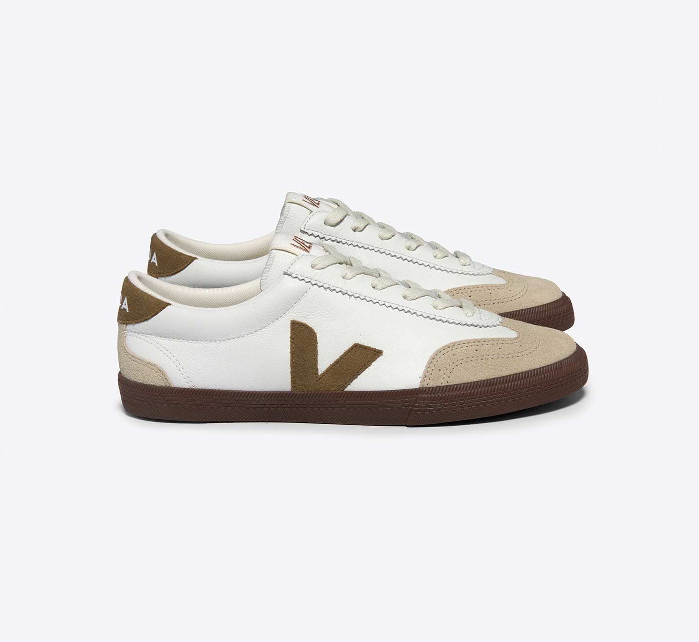 VOLLEY LEATHER WHITE TENT BARK LATERAL