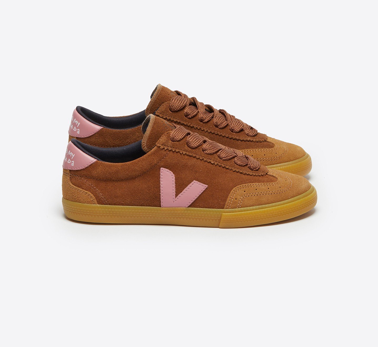 Tênis Feminino Volley Couro Veja X Make My Lemonade Cognac MARY VEJA - VERT